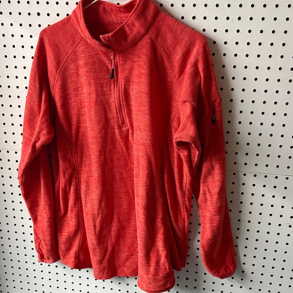 BCG Men's Vibrant Red-orange 1/4 Zip